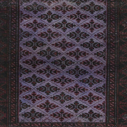 Square Abstract Plum Purple Modern Rug, abs2436