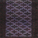 Square Abstract Plum Purple Modern Rug, abs2436