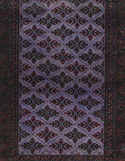 Abstract Plum Purple Modern Rug, abs2436