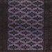Square Machine Washable Abstract Plum Purple Rug, wshabs2436