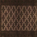 Square Abstract Brown Modern Rug, abs2436brn