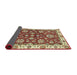 Sideview of Abstract Fire Brick Red Oriental Rug, abs2437