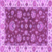 Square Oriental Purple Traditional Rug, abs2437pur