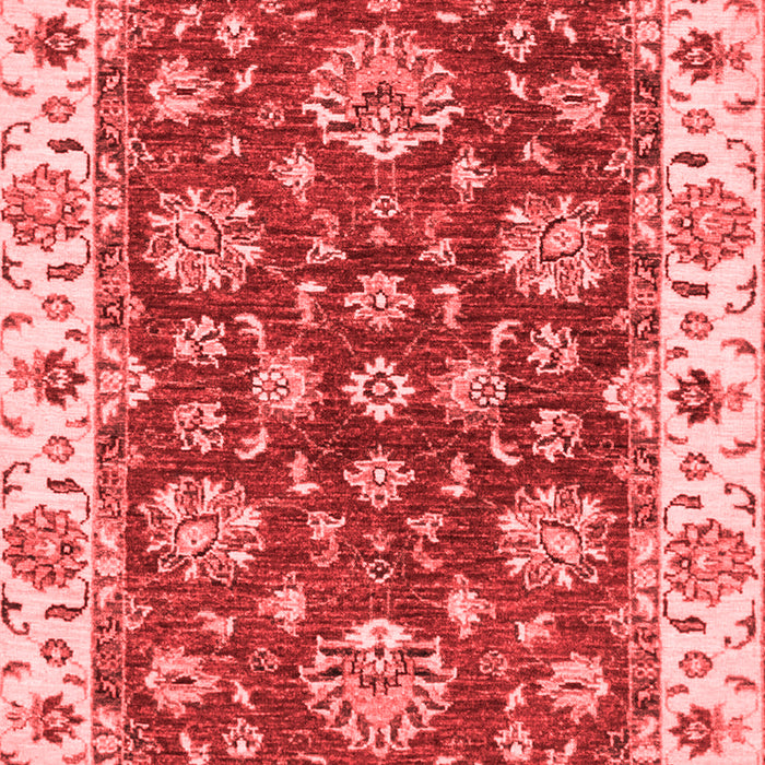 Machine Washable Oriental Red Traditional Rug, wshabs2437red