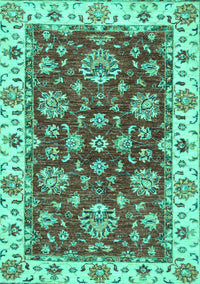 Oriental Turquoise Traditional Rug, abs2437turq