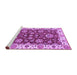 Sideview of Machine Washable Oriental Purple Traditional Area Rugs, wshabs2437pur