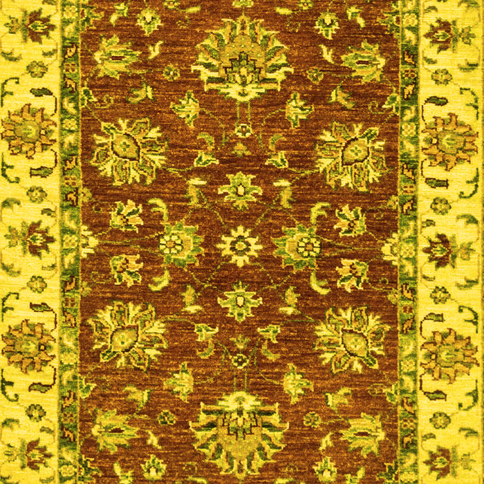 Oriental Yellow Traditional Rug, abs2437yw