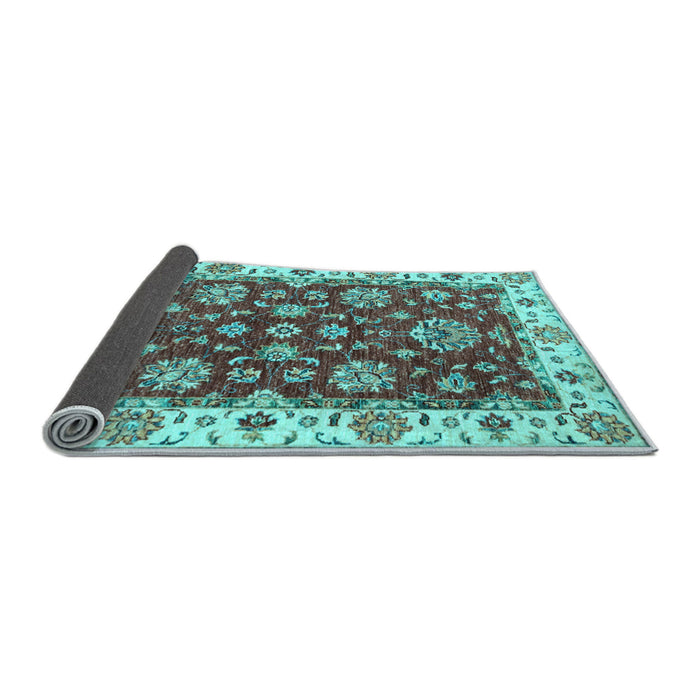 Sideview of Oriental Light Blue Traditional Rug, abs2437lblu