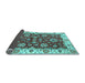 Sideview of Oriental Light Blue Traditional Rug, abs2437lblu