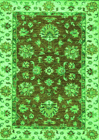 Oriental Green Traditional Rug, abs2437grn