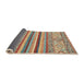 Sideview of Abstract Gold Brown Modern Rug, abs2438