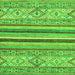 Square Abstract Green Modern Rug, abs2438grn