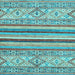 Square Abstract Light Blue Modern Rug, abs2438lblu