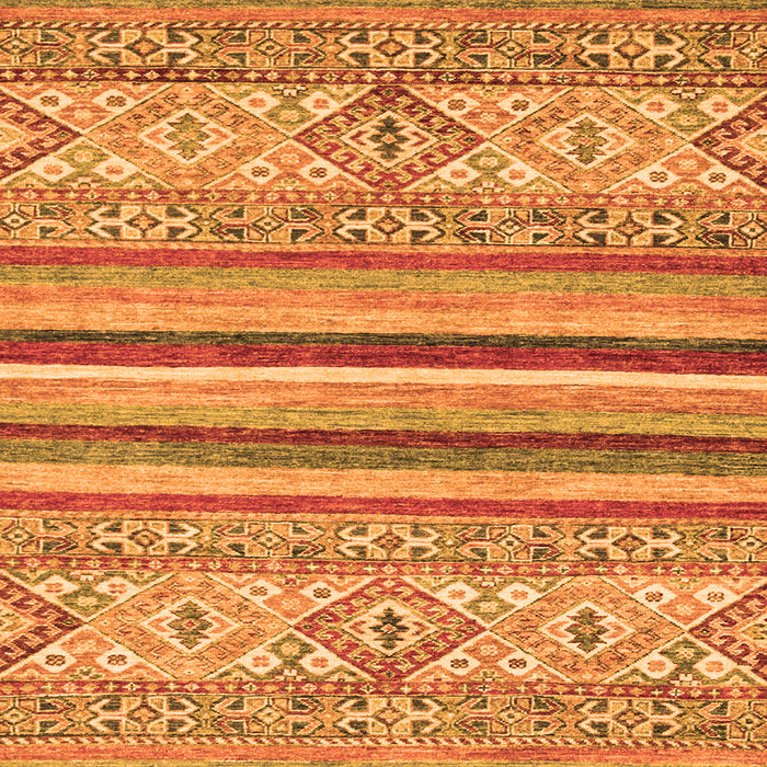 Square Abstract Orange Modern Rug, abs2438org