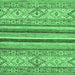 Square Abstract Emerald Green Modern Rug, abs2438emgrn