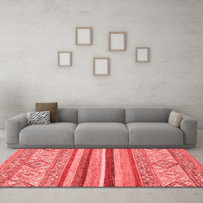 Modern Red Washable Rugs