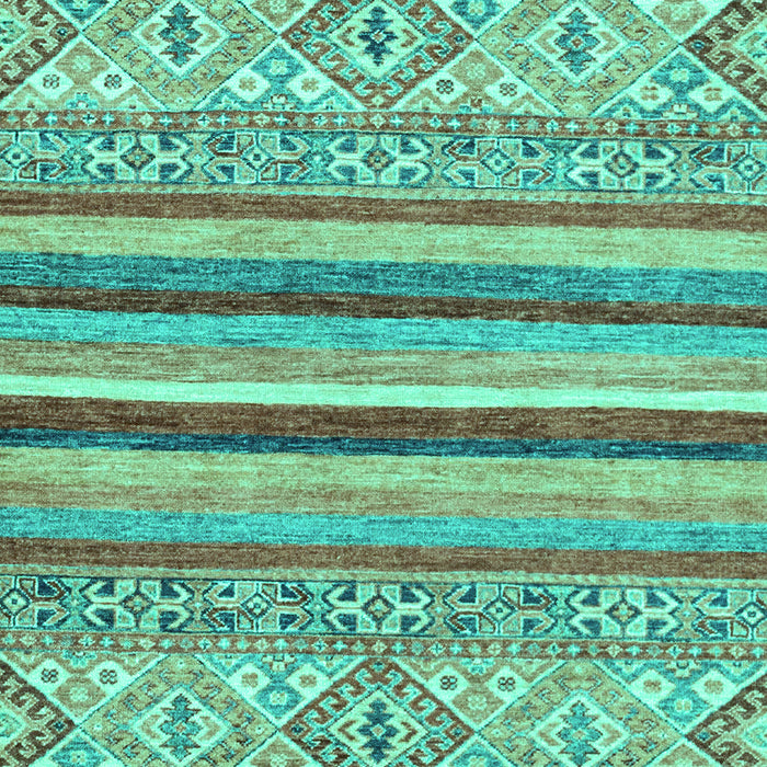 Machine Washable Abstract Turquoise Modern Area Rugs, wshabs2438turq