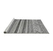 Sideview of Machine Washable Abstract Gray Modern Rug, wshabs2438gry