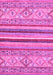 Machine Washable Abstract Pink Modern Rug, wshabs2438pnk