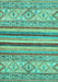 Abstract Turquoise Modern Rug, abs2438turq