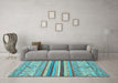 Machine Washable Abstract Light Blue Modern Rug in a Living Room, wshabs2438lblu