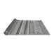 Sideview of Abstract Gray Modern Rug, abs2438gry