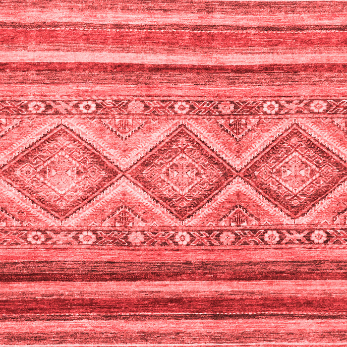 Machine Washable Southwestern Red Country Rug, wshabs2439red
