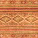 Square Machine Washable Southwestern Orange Country Area Rugs, wshabs2439org