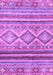Machine Washable Southwestern Purple Country Area Rugs, wshabs2439pur