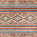 Square Abstract Sand Brown Southwestern Rug, abs2439