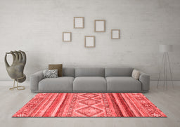 Country Red Washable Rugs