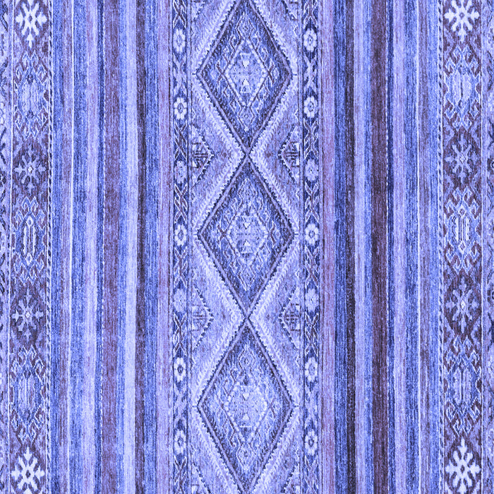 Square Southwestern Blue Country Rug, abs2439blu