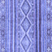 Square Southwestern Blue Country Rug, abs2439blu