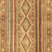 Square Southwestern Brown Country Rug, abs2439brn