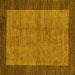 Square Abstract Yellow Modern Rug, abs243yw