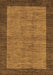 Machine Washable Abstract Brown Modern Rug, wshabs243brn