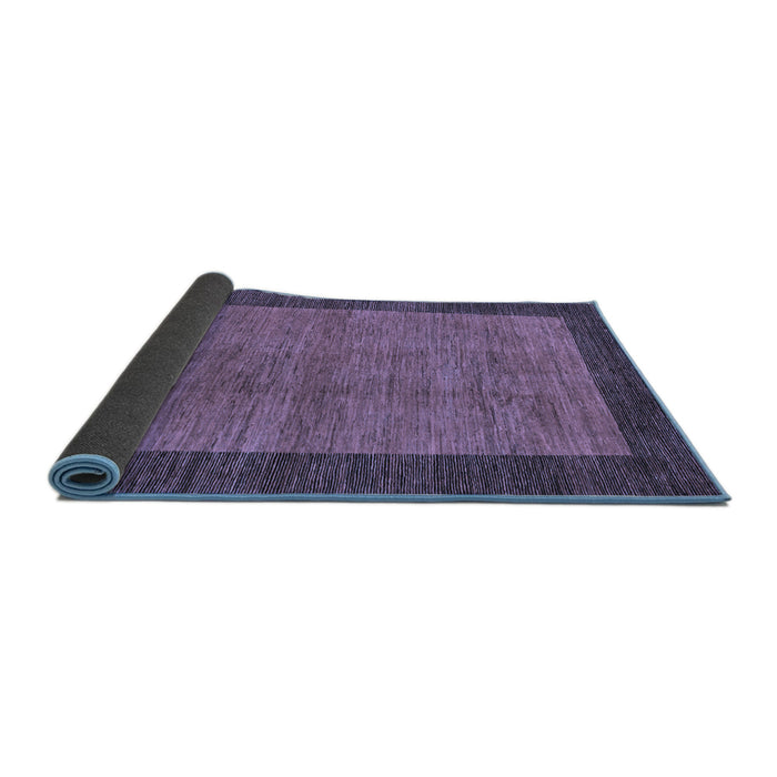 Sideview of Abstract Blue Modern Rug, abs243blu