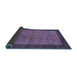 Sideview of Abstract Blue Modern Rug, abs243blu