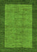 Machine Washable Abstract Green Modern Area Rugs, wshabs243grn