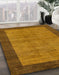 Abstract Dark Orange Modern Rug in Family Room, abs243