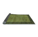 Sideview of Abstract Light Blue Modern Rug, abs243lblu