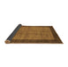 Sideview of Abstract Brown Modern Rug, abs243brn