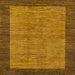 Square Abstract Dark Orange Modern Rug, abs243