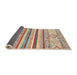 Sideview of Abstract Rust Pink Modern Rug, abs2440