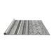 Sideview of Machine Washable Abstract Gray Modern Rug, wshabs2440gry