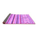 Sideview of Abstract Purple Modern Rug, abs2440pur