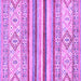 Square Machine Washable Abstract Purple Modern Area Rugs, wshabs2440pur