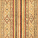 Square Abstract Brown Modern Rug, abs2440brn