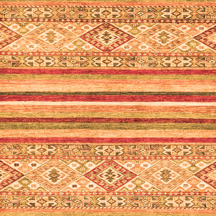 Square Abstract Orange Modern Rug, abs2440org