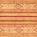 Square Abstract Orange Modern Rug, abs2440org